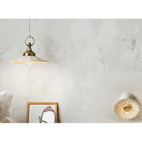 country mediterran keramia lyukacsos porcelan fuggesztek lampa klasszikus antikolt feher provence provanszi videk vintage country.jpg